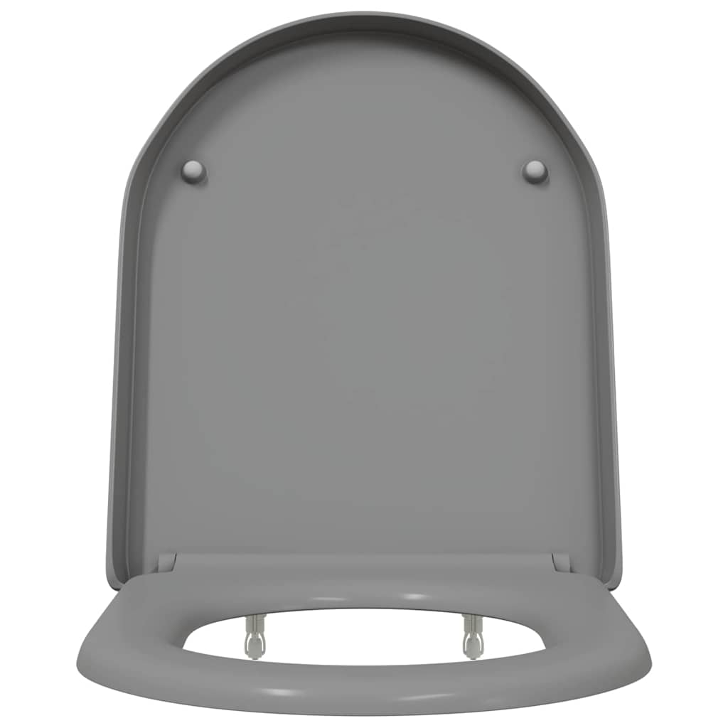 Sedile del WC con rilascio rapido Grigio 46.2 x 36 x 4.3 cm
