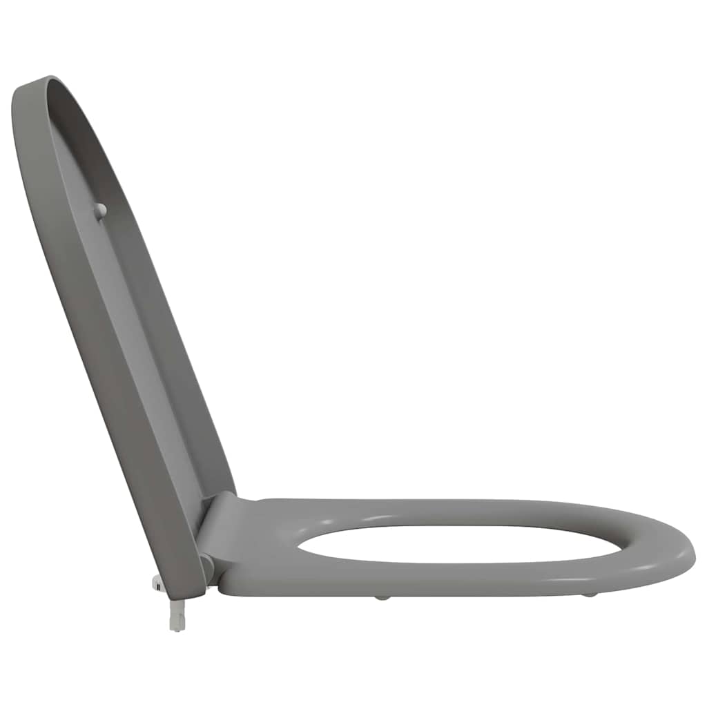 Sedile del WC con rilascio rapido Grigio 46.2 x 36 x 4.3 cm