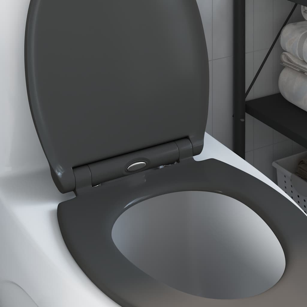 Sedile del WC con rilascio rapido Antracite