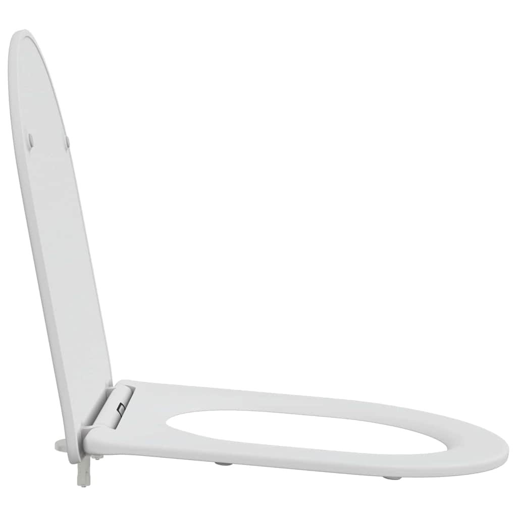 Sedile del WC con rilascio rapido Bianco 44 x 36.4 x 3.4 cm