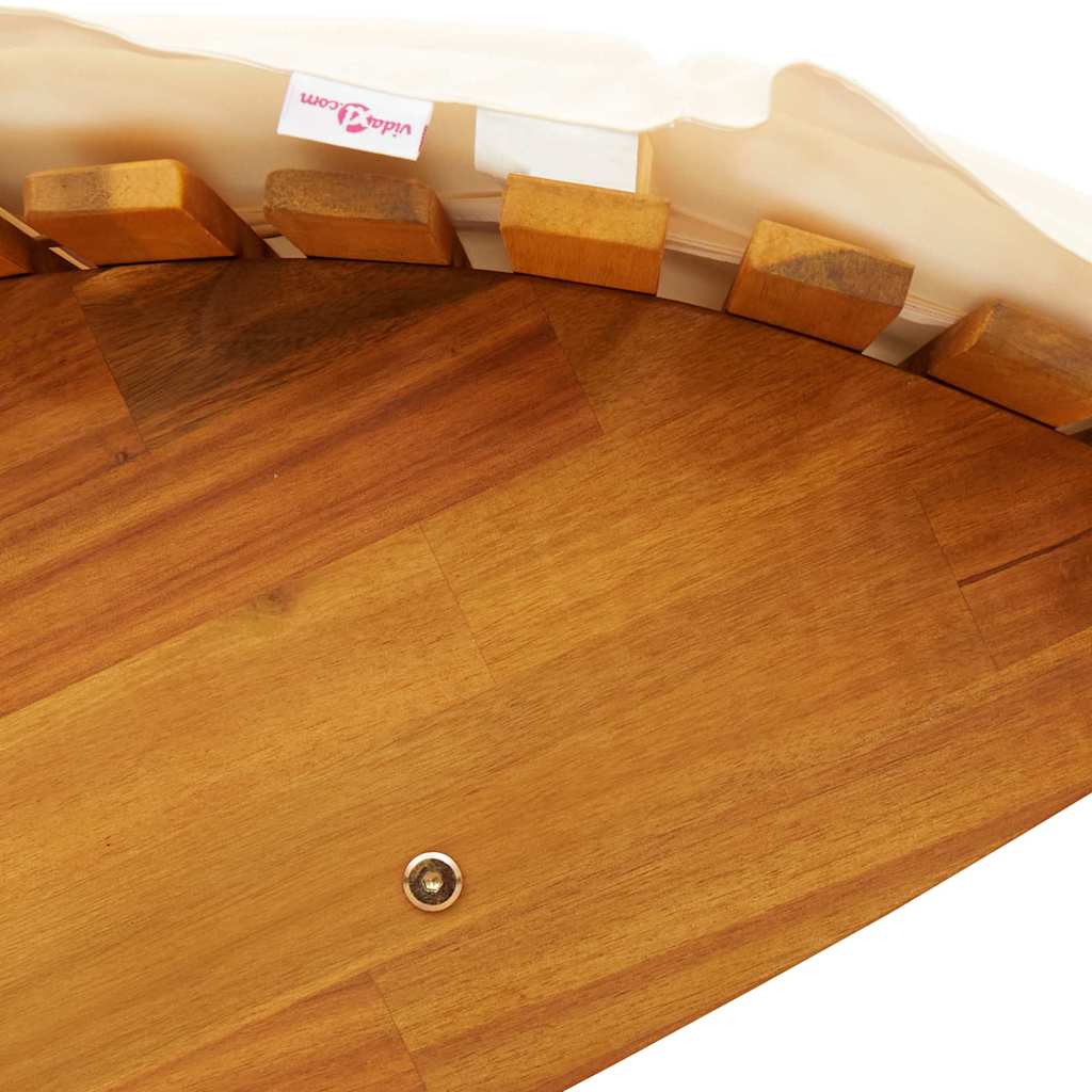 Lettino da sole con cuscino 2 pcs Marrone 60 x 154 x 74cm