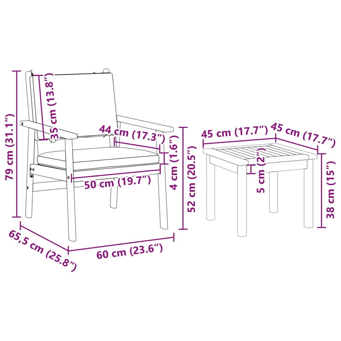 Set Divano da Giardino 6 pz 6-Numero di posti Marrone