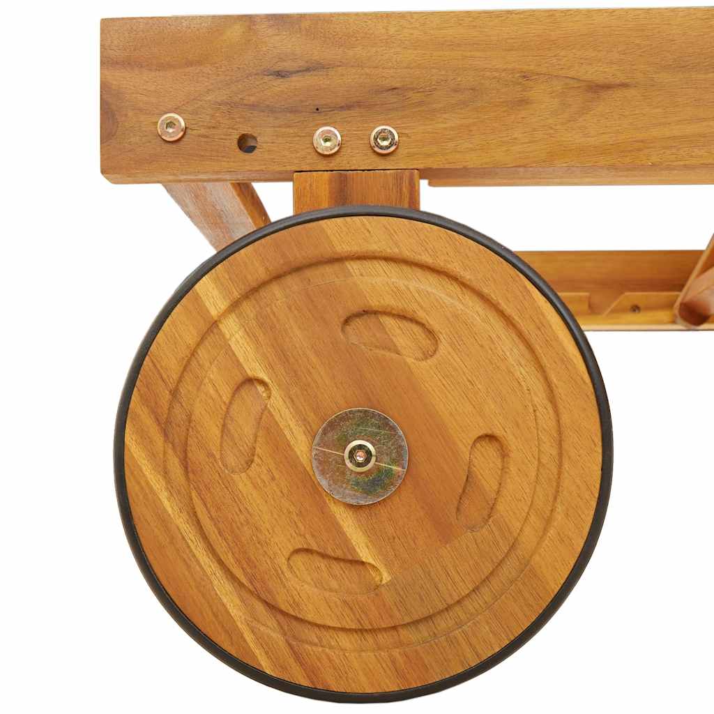 Lettini Prendisole 2pz in Legno Massello di Acacia - homemem39