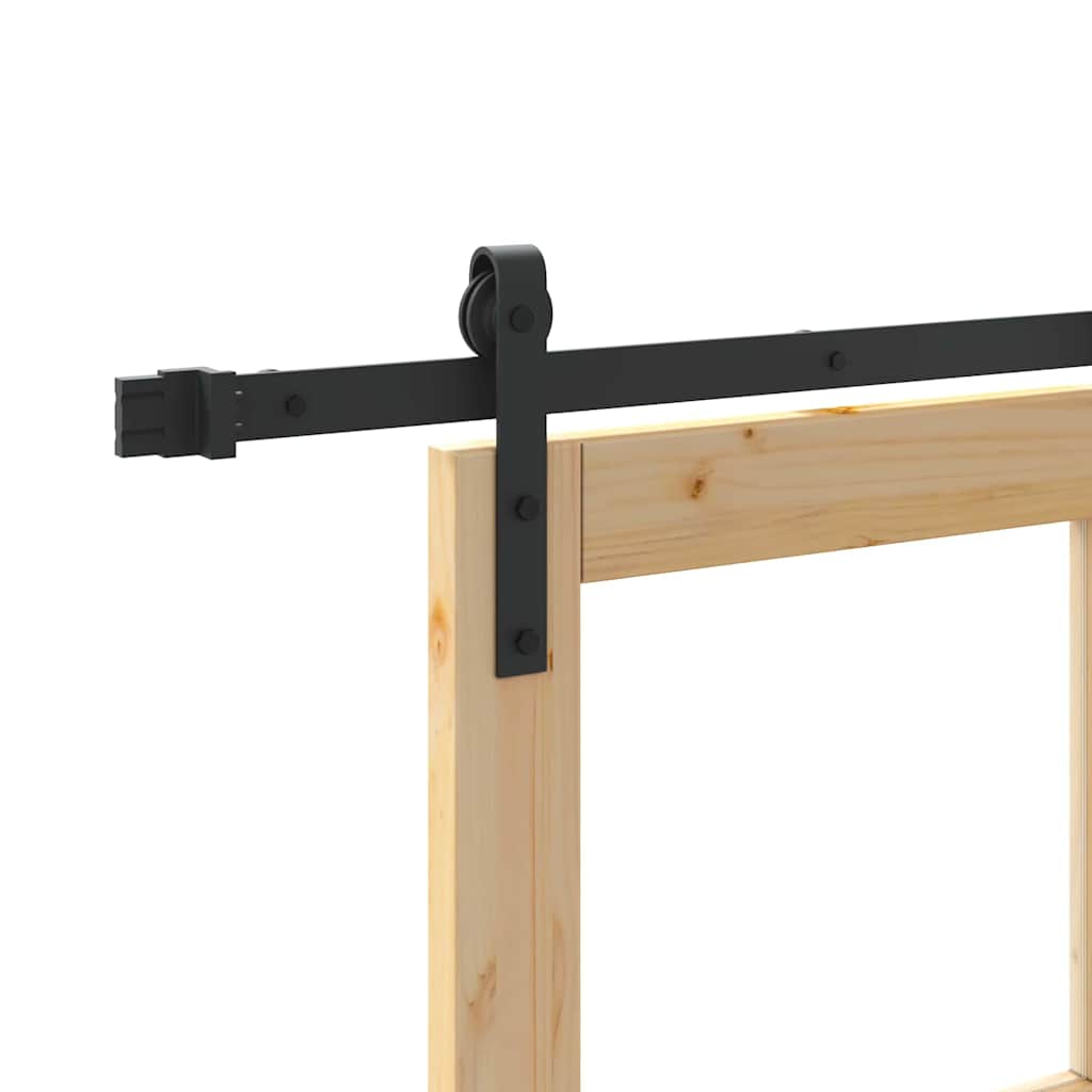 Porta scorrevole ORKDAL Naturale e Nero 61 x 198,5 cm | homemem39
