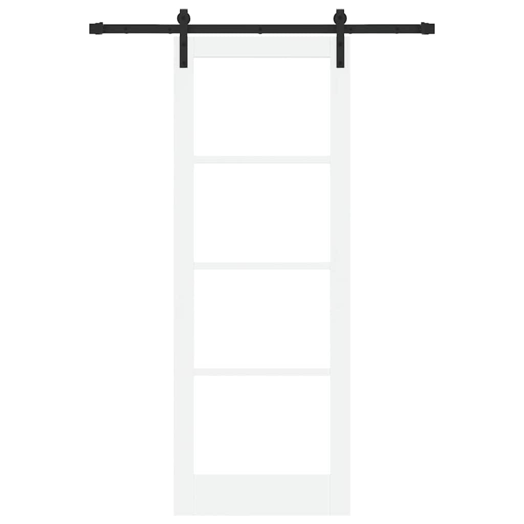 Porta Scorrevole ORKDAL Bianco 78 x 211 cm Legno e metallo
