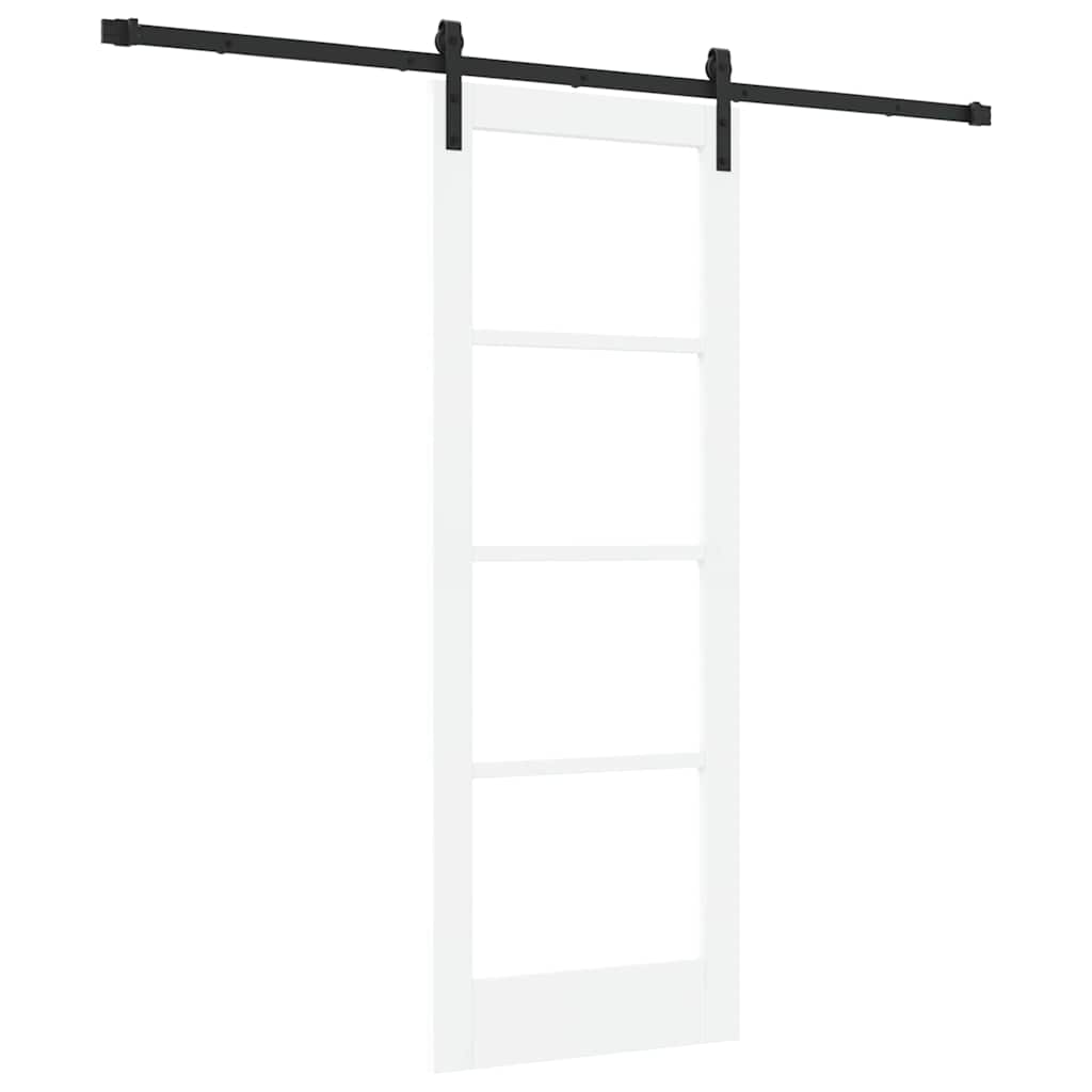 Porta Scorrevole ORKDAL Bianco 73.5 x 198.5 cm Legno e metallo