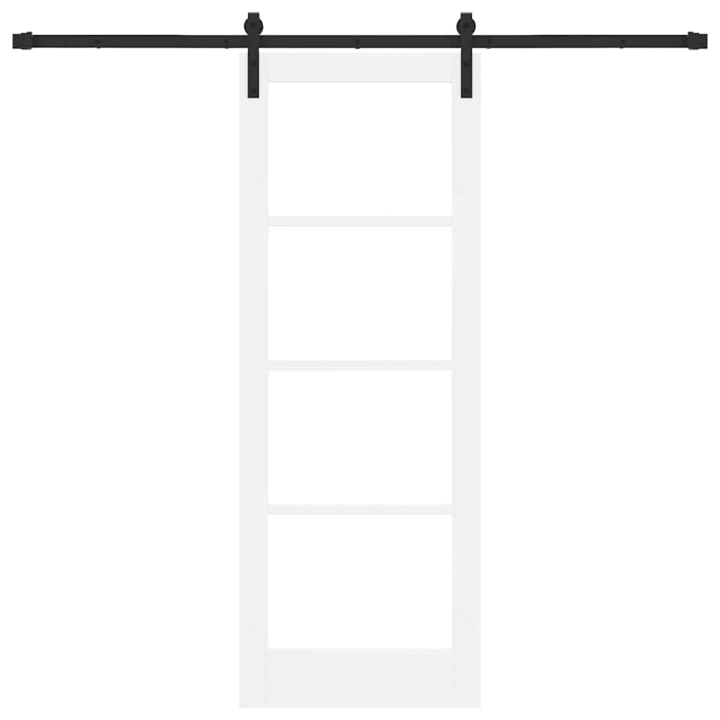 Porta Scorrevole ORKDAL Bianco 73.5 x 198.5 cm Legno e metallo
