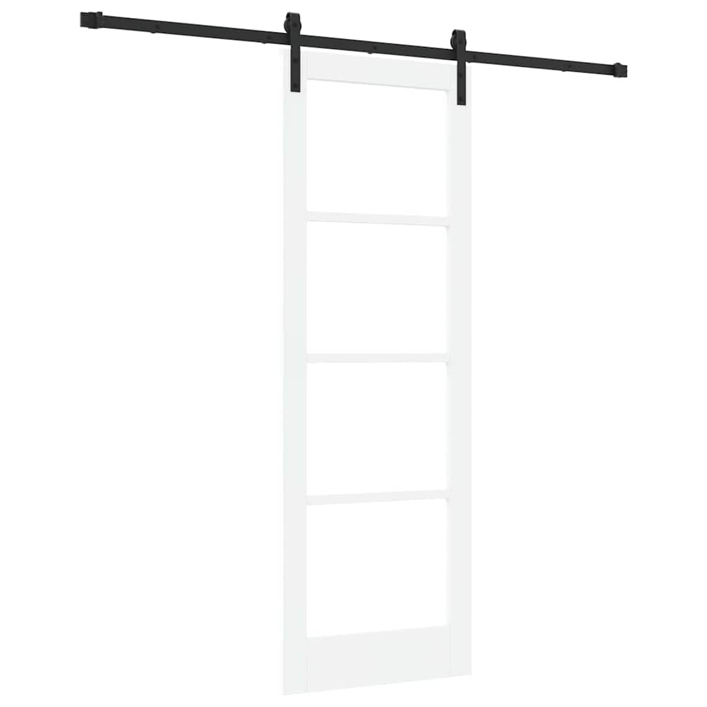 Porta Scorrevole ORKDAL Bianco 73.5 x 211 cm Legno e metallo