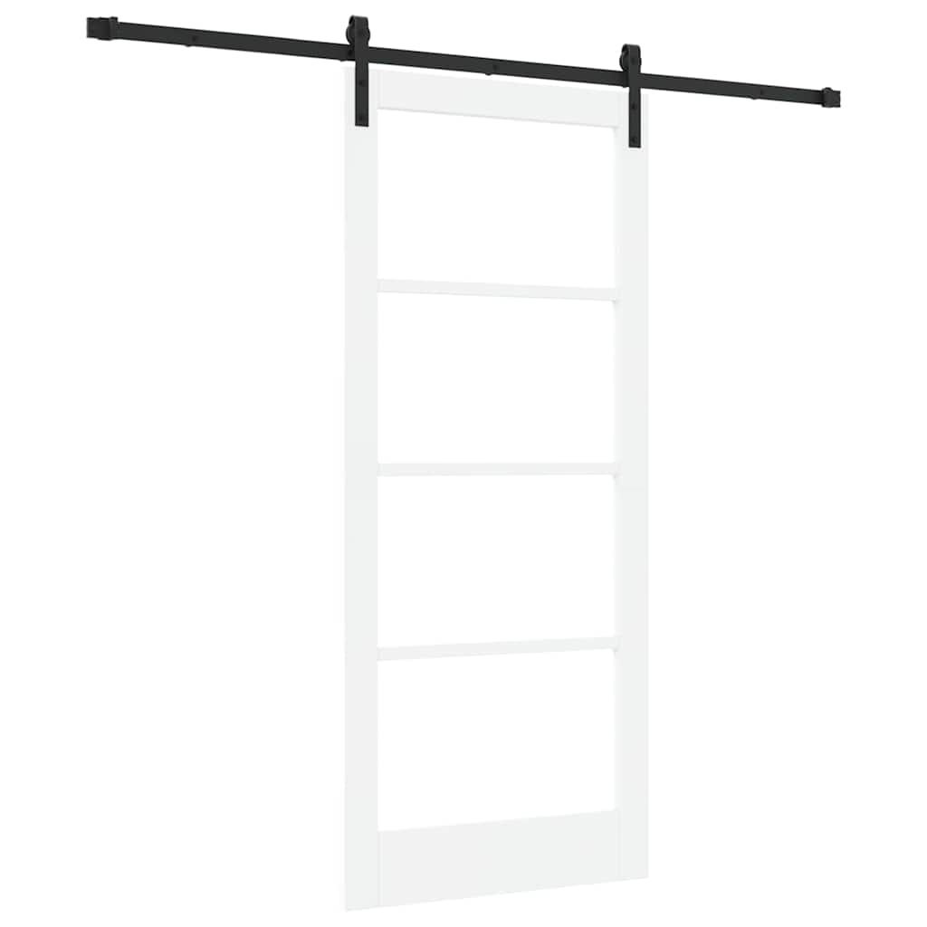 Porta Scorrevole ORKDAL Bianco 86 x 198.5 cm Legno e metallo