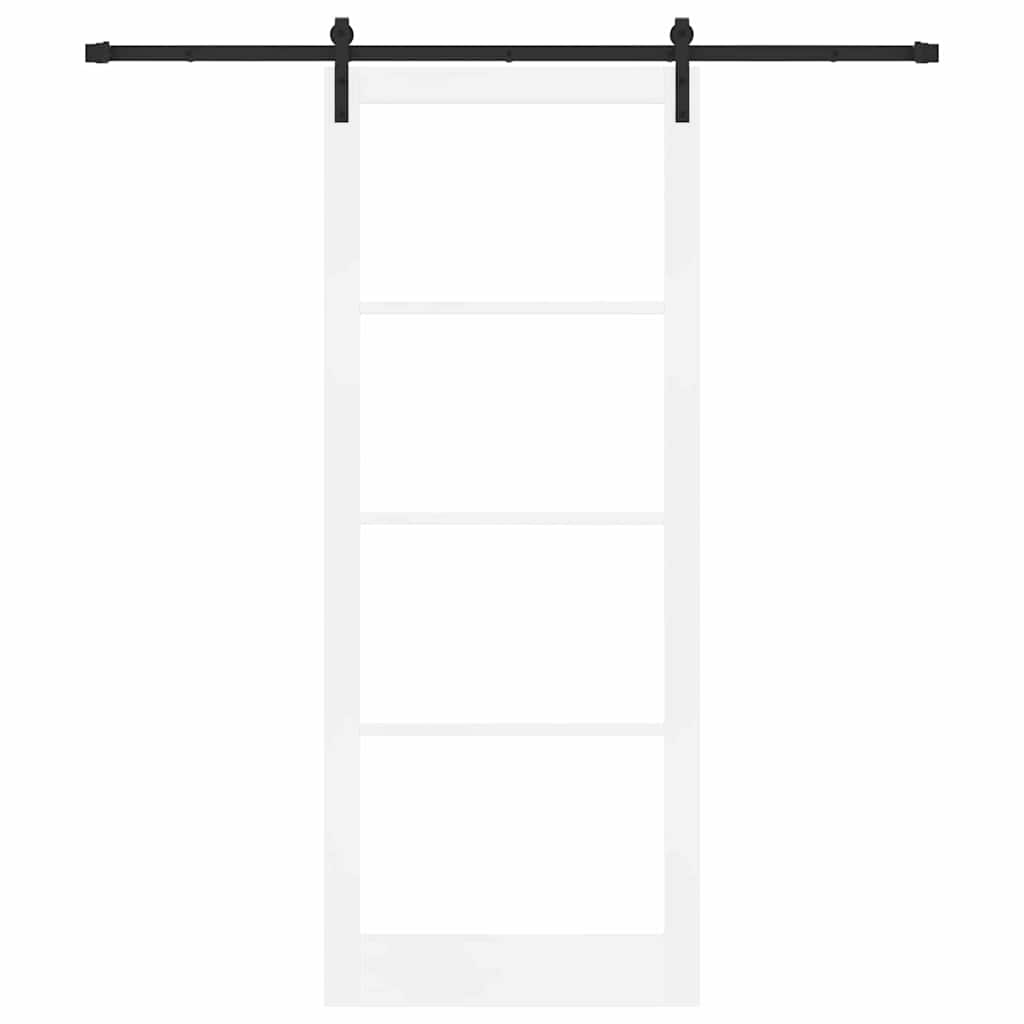 Porta Scorrevole ORKDAL Bianco 93 x 232 cm Legno e metallo