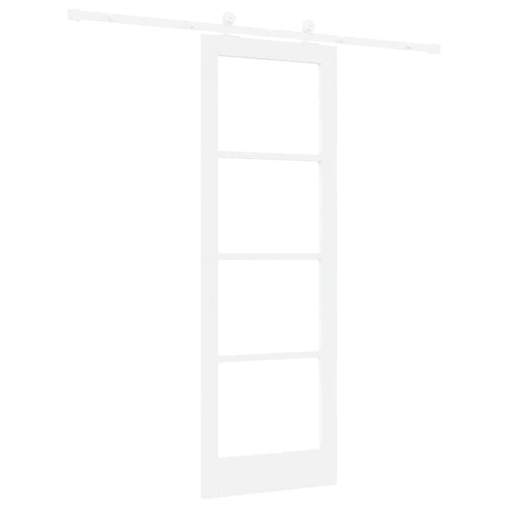 Porta Scorrevole ORKDAL Bianco 73.5 x 211 cm Legno e metallo