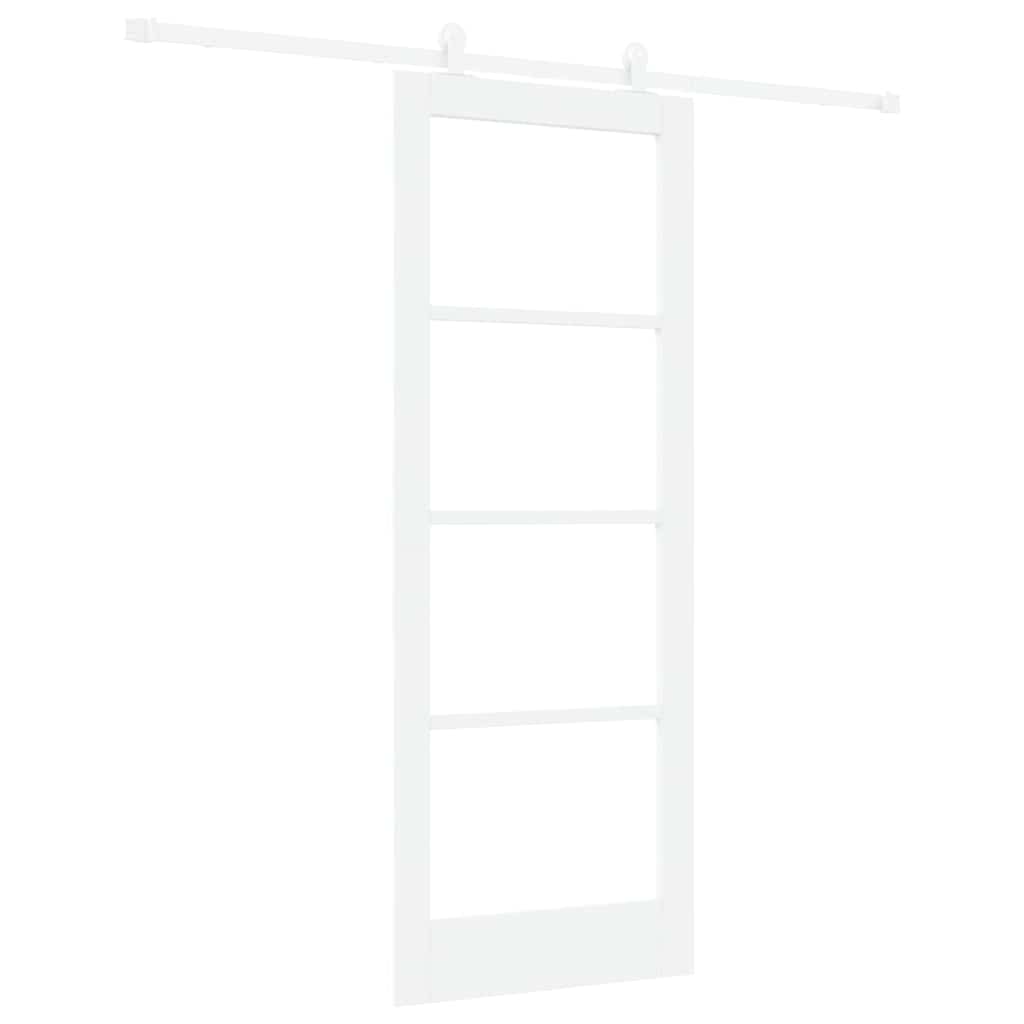 Porta Scorrevole ORKDAL Bianco 78 x 202 cm Legno e metallo