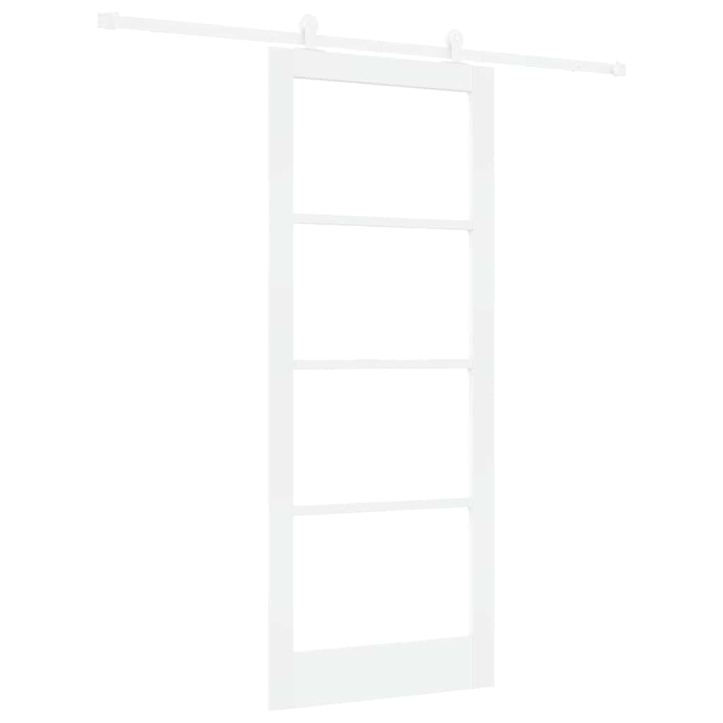 Porta Scorrevole ORKDAL Bianco 86 x 211 cm Legno e metallo