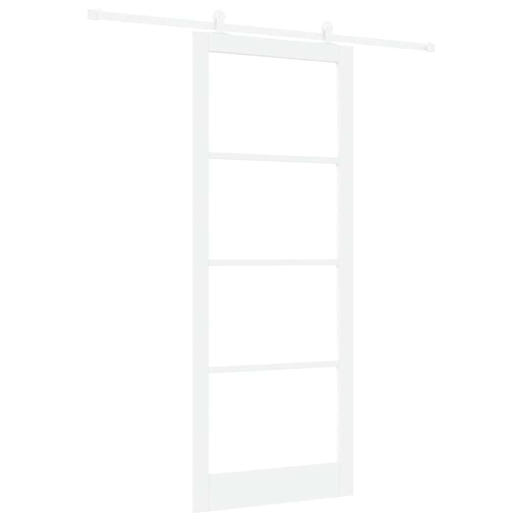 Porta Scorrevole ORKDAL Bianco 93 x 232 cm Legno e metallo