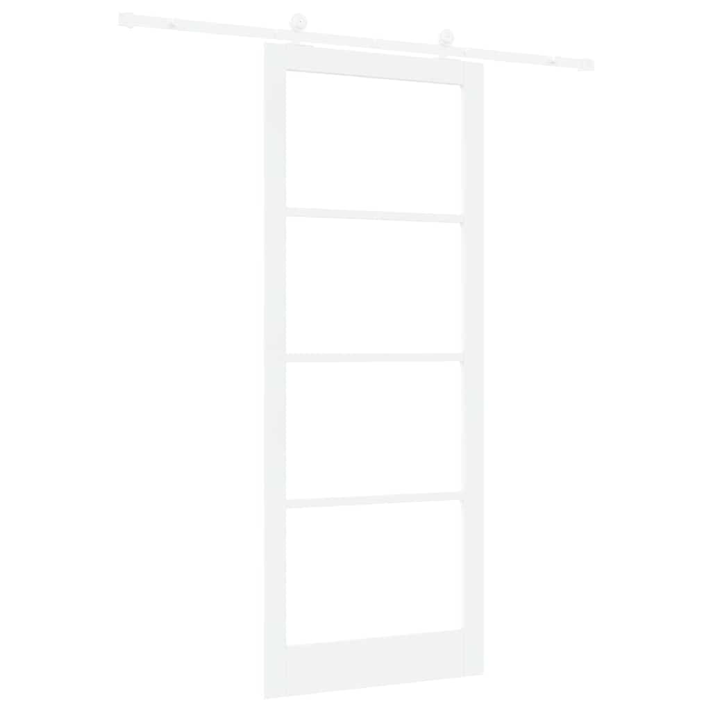 Porta Scorrevole ORKDAL Bianco 93 x 232 cm Legno e metallo