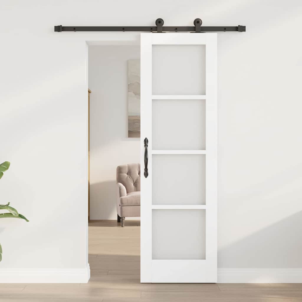 Porta Scorrevole ORKDAL Bianco 61 x 198.5 cm Legno e metallo