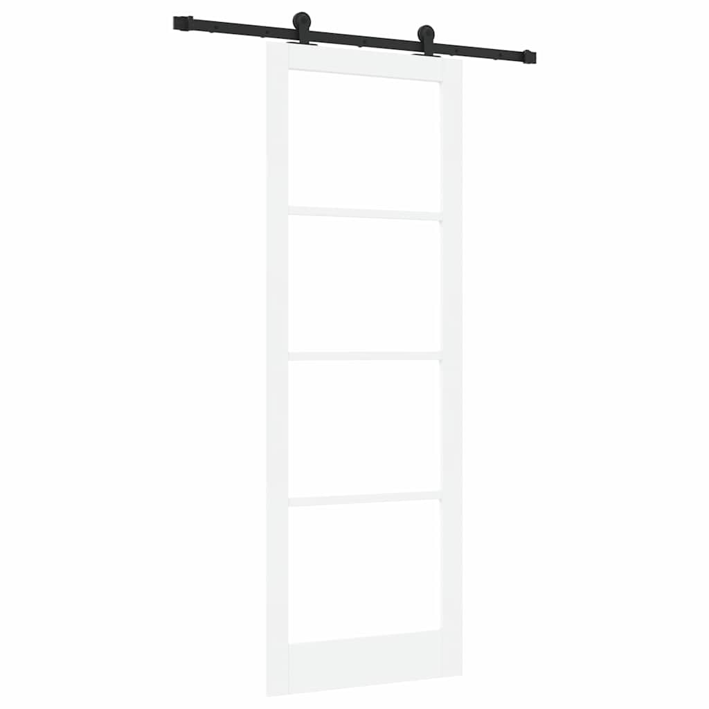 Porta Scorrevole ORKDAL Bianco 83 x 232 cm Legno e metallo