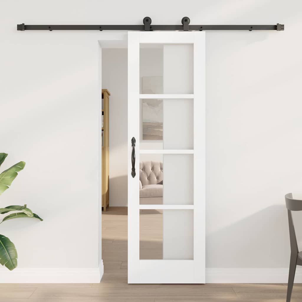 Porta Scorrevole ORKDAL Bianco 61 x 198.5 cm Legno e metallo