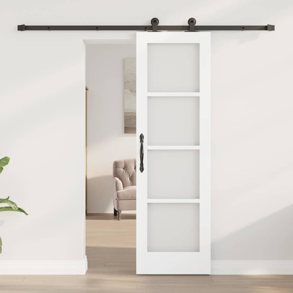 Porta Scorrevole ORKDAL Bianco 61 x 198.5 cm Legno e metallo