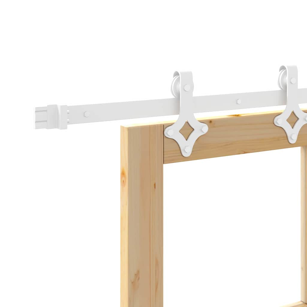 Porta Scorrevole Marrone 86 x 211 cm Legno e metallo