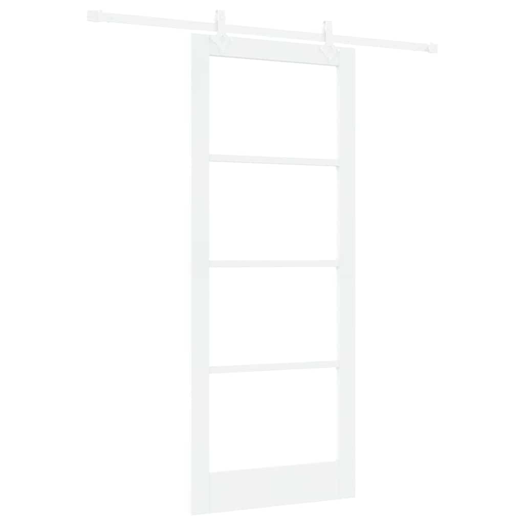 Porta Scorrevole Bianco 86 x 211 cm Legno e metallo