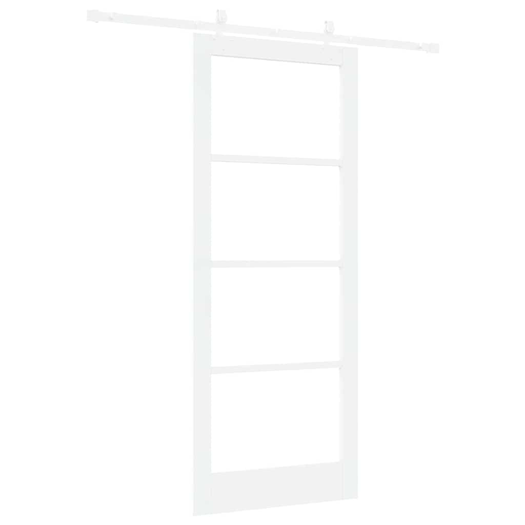 Porta Scorrevole Bianco 86 x 211 cm Legno e metallo