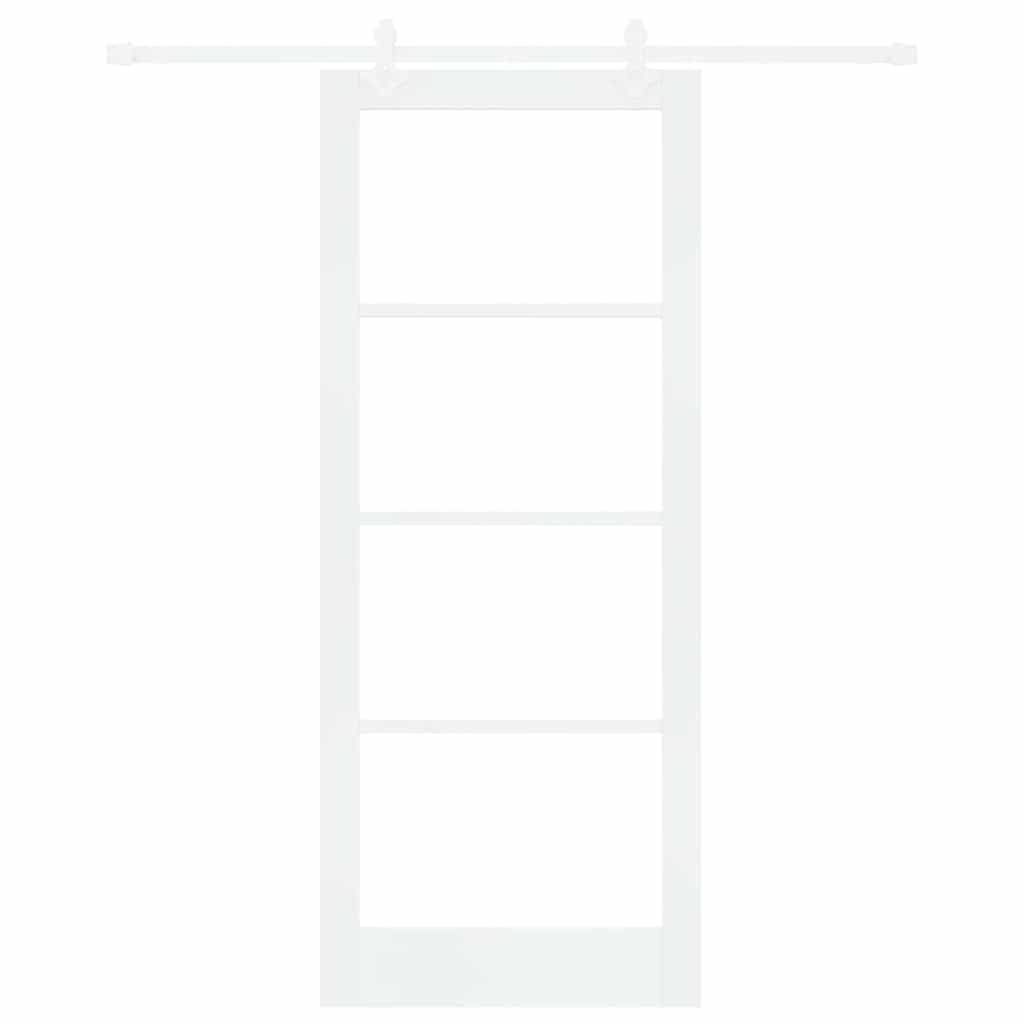 Porta Scorrevole Bianco 86 x 211 cm Legno e metallo