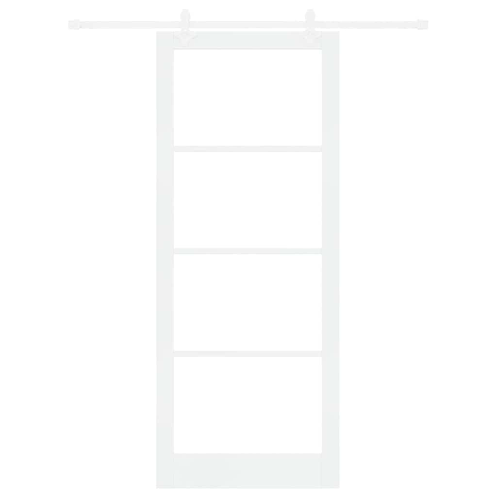 Porta Scorrevole Bianco 93 x 232 cm Legno e metallo