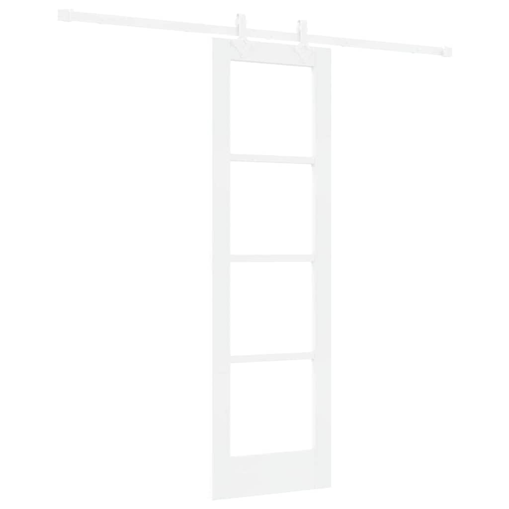 Porta Scorrevole Bianco 61 x 198.5 cm Legno e metallo