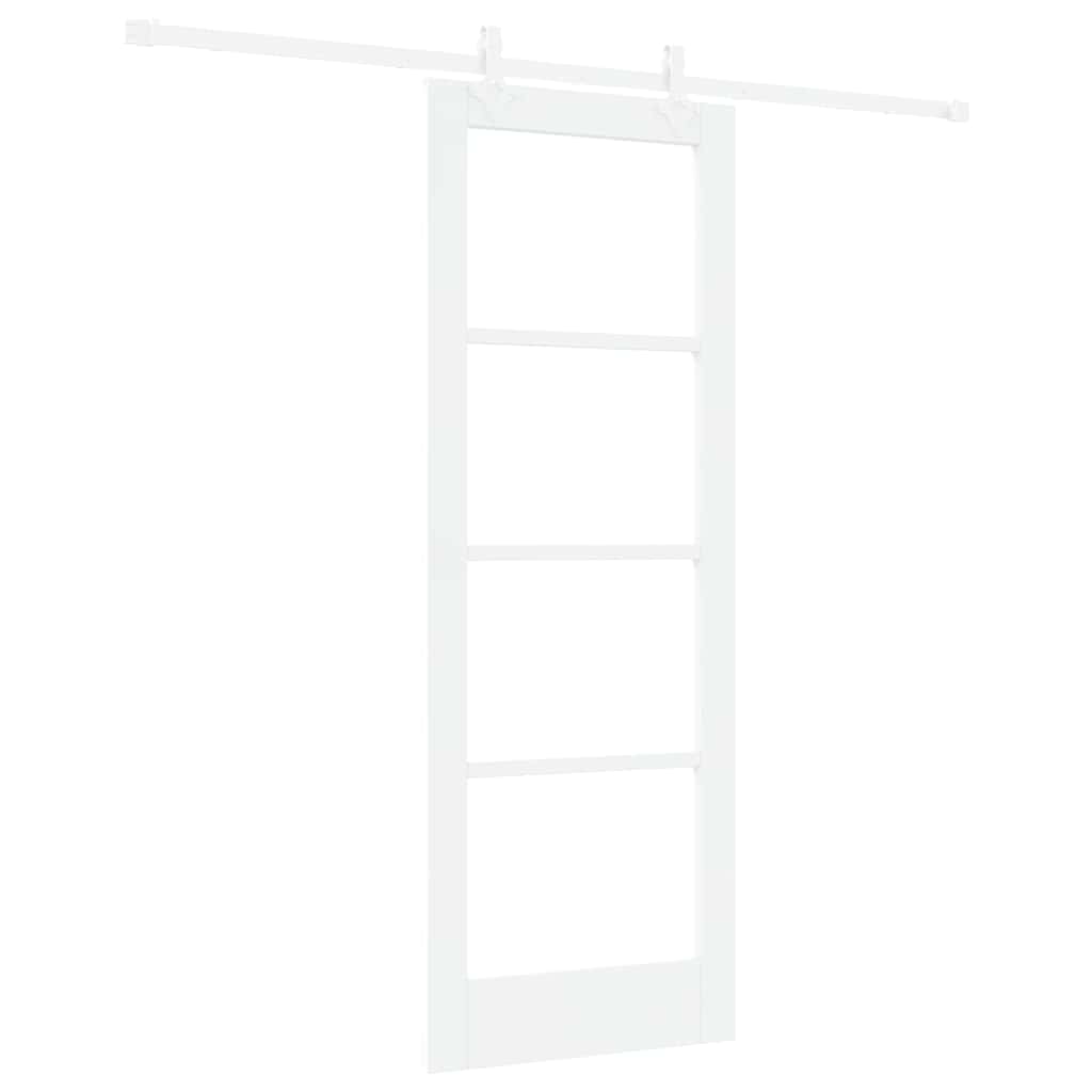 Porta Scorrevole Bianco 73.5 x 198.5 cm Legno e metallo