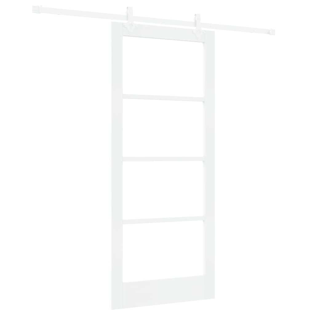 Porta Scorrevole Bianco 86 x 198.5 cm Legno e metallo