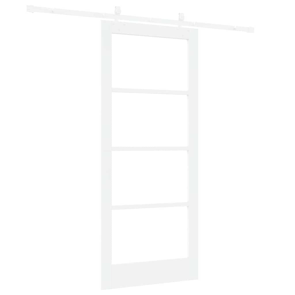 Porta Scorrevole Bianco 86 x 198.5 cm Legno e metallo