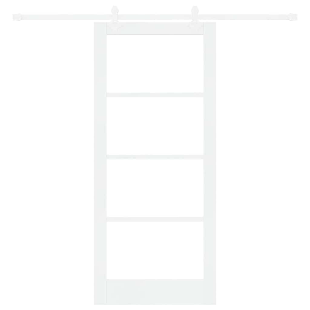 Porta Scorrevole Bianco 86 x 198.5 cm Legno e metallo