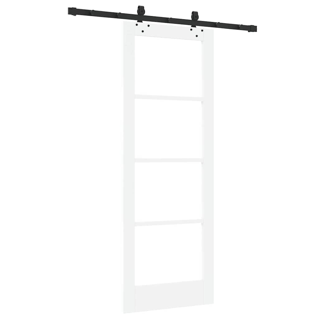 Porta Scorrevole Bianco 73.5 x 198.5 cm Legno e metallo
