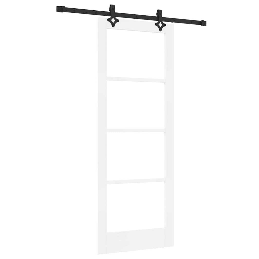 Porta Scorrevole Bianco 78 x 202 cm Legno e metallo
