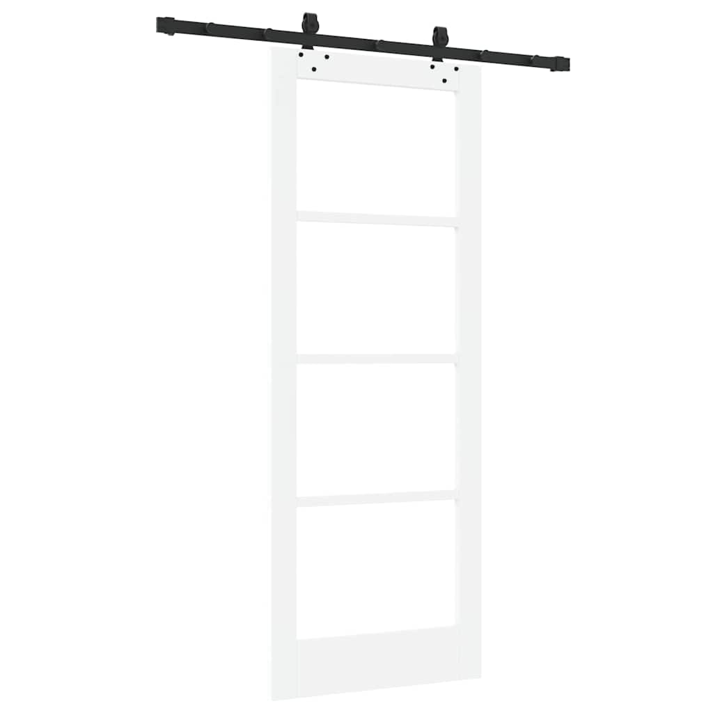 Porta Scorrevole Bianco 78 x 202 cm Legno e metallo