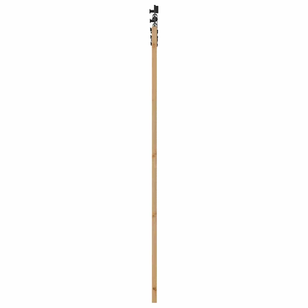 Porta Scorrevole Marrone 78 x 211 cm Legno e metallo