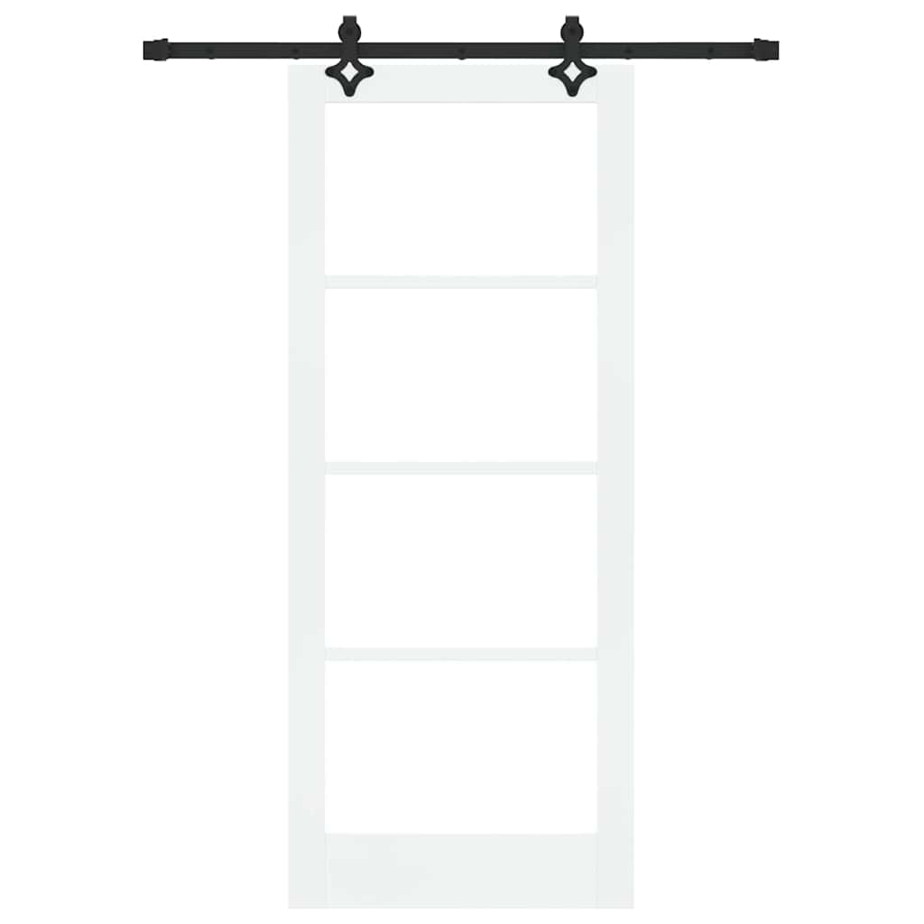 Porta Scorrevole Bianco 83 x 202 cm Legno e metallo