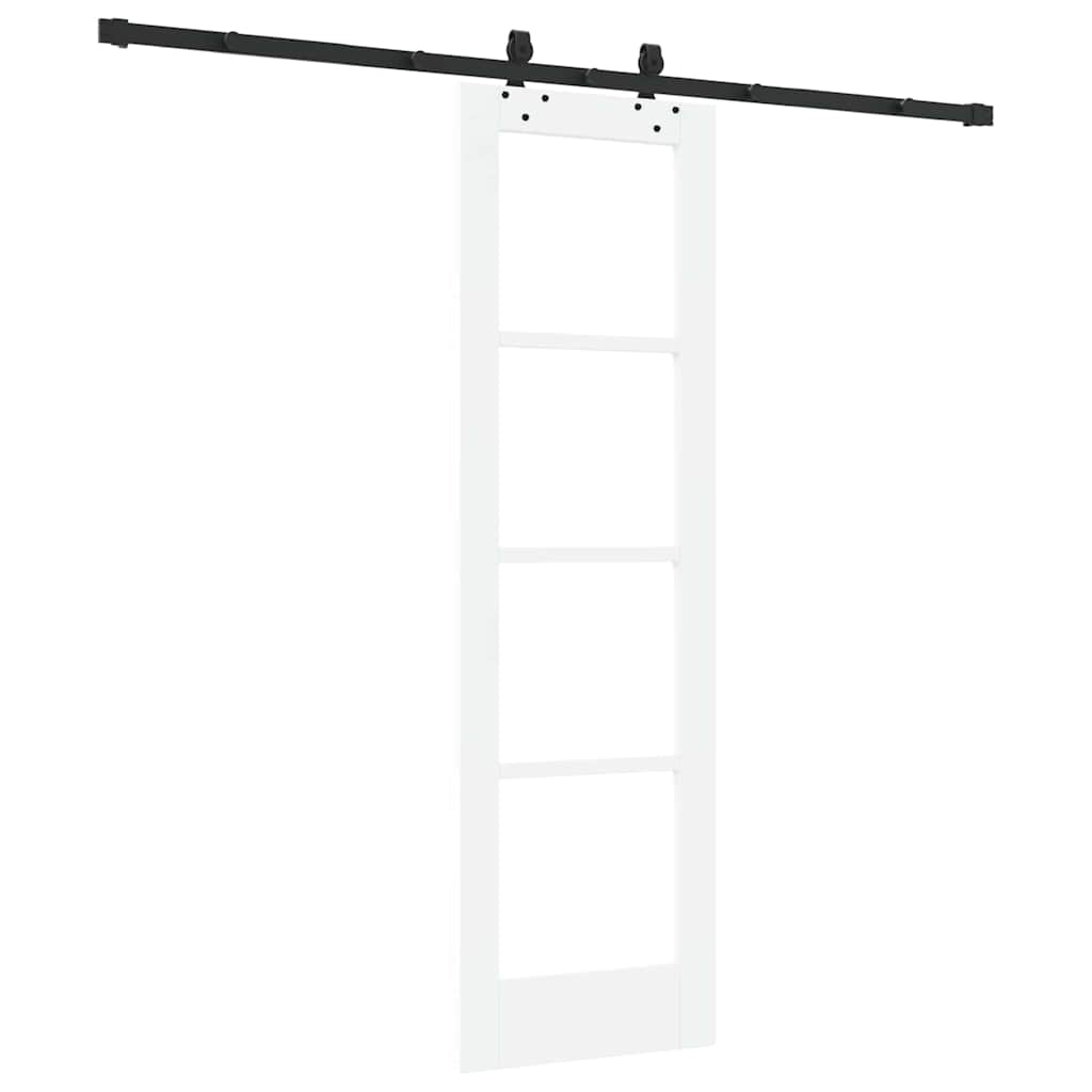 Porta Scorrevole Bianco 61 x 198.5 cm Legno e metallo