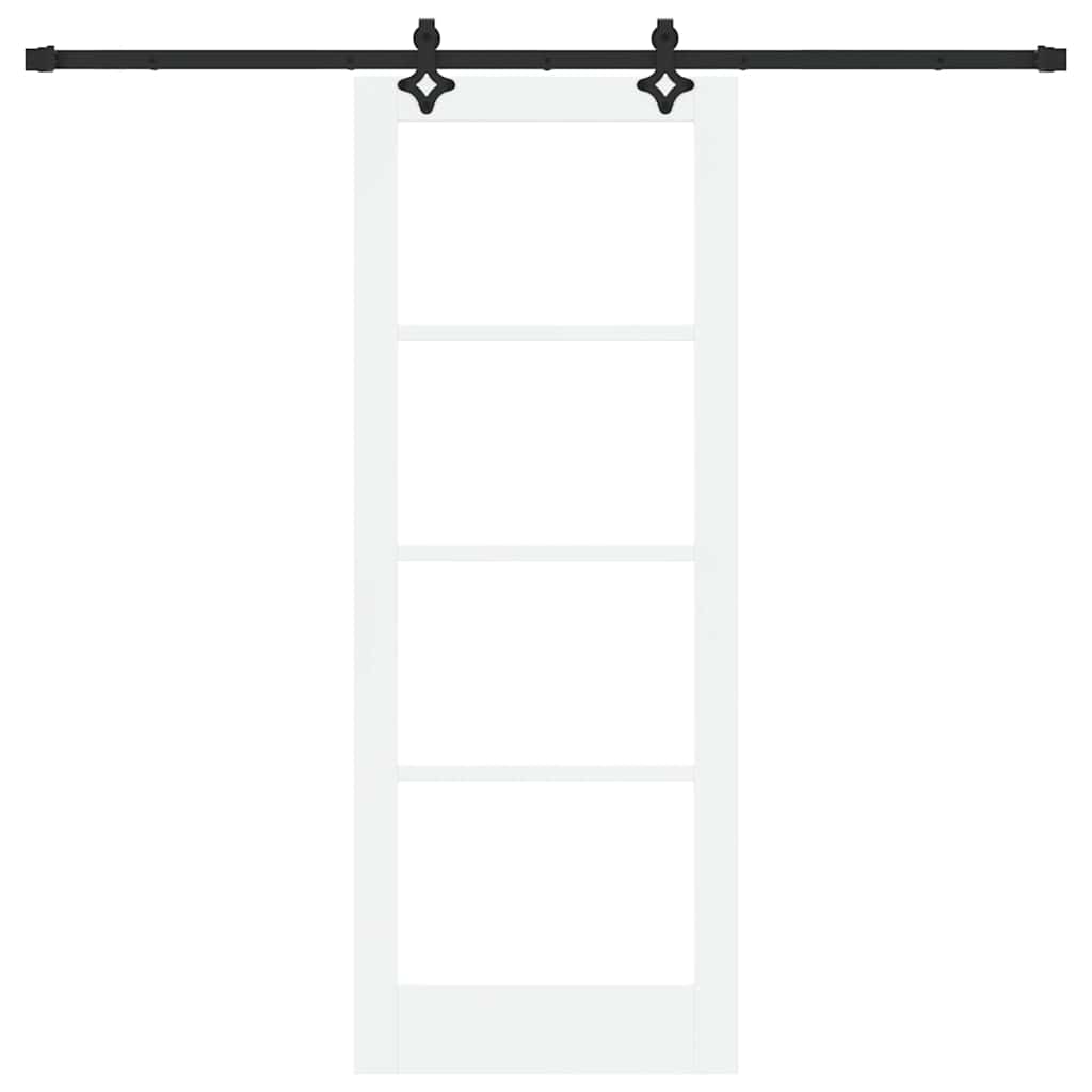 Porta Scorrevole Bianco 78 x 202 cm Legno e metallo
