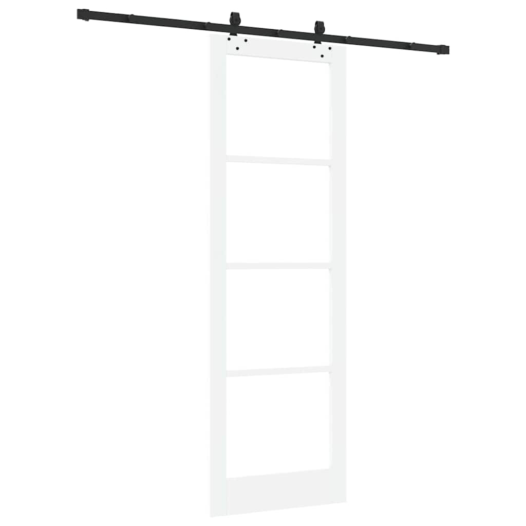 Porta Scorrevole Bianco 78 x 232 cm Legno e metallo