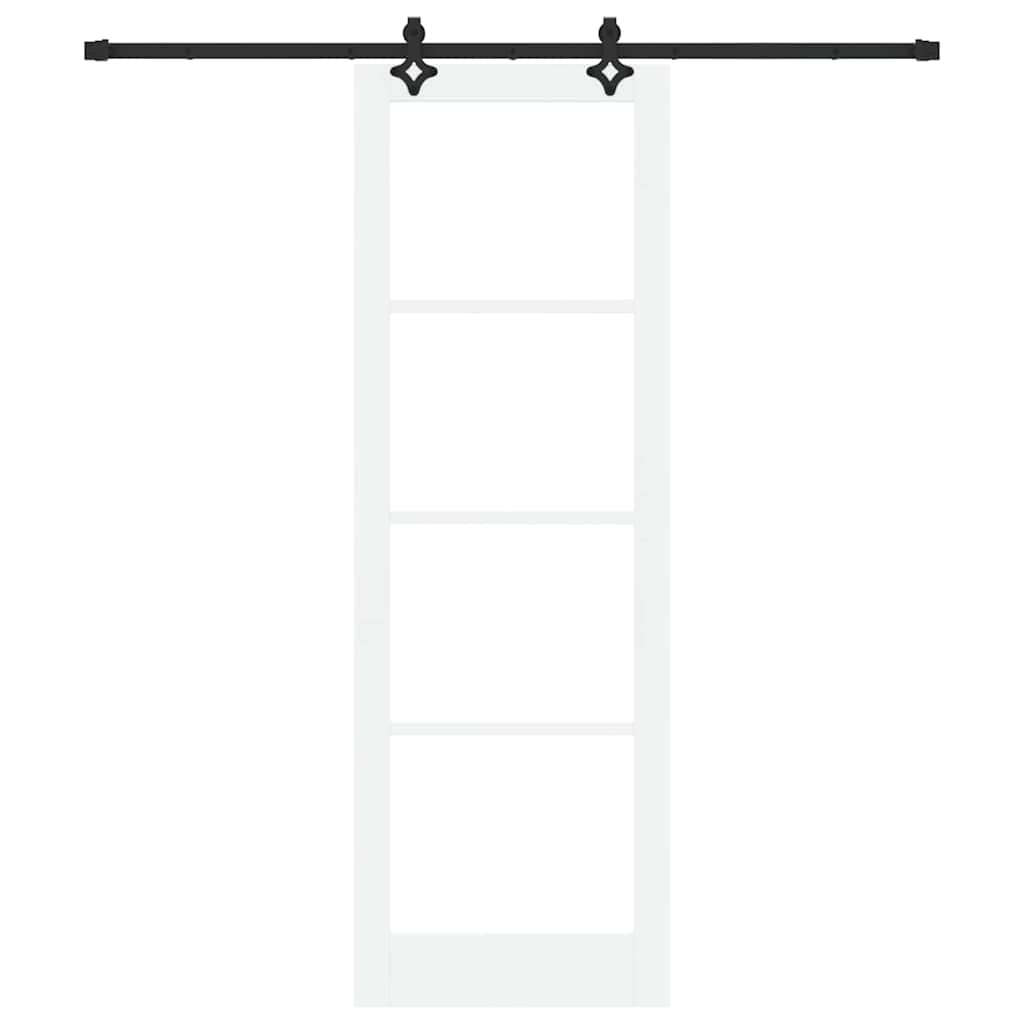 Porta Scorrevole Bianco 78 x 232 cm Legno e metallo