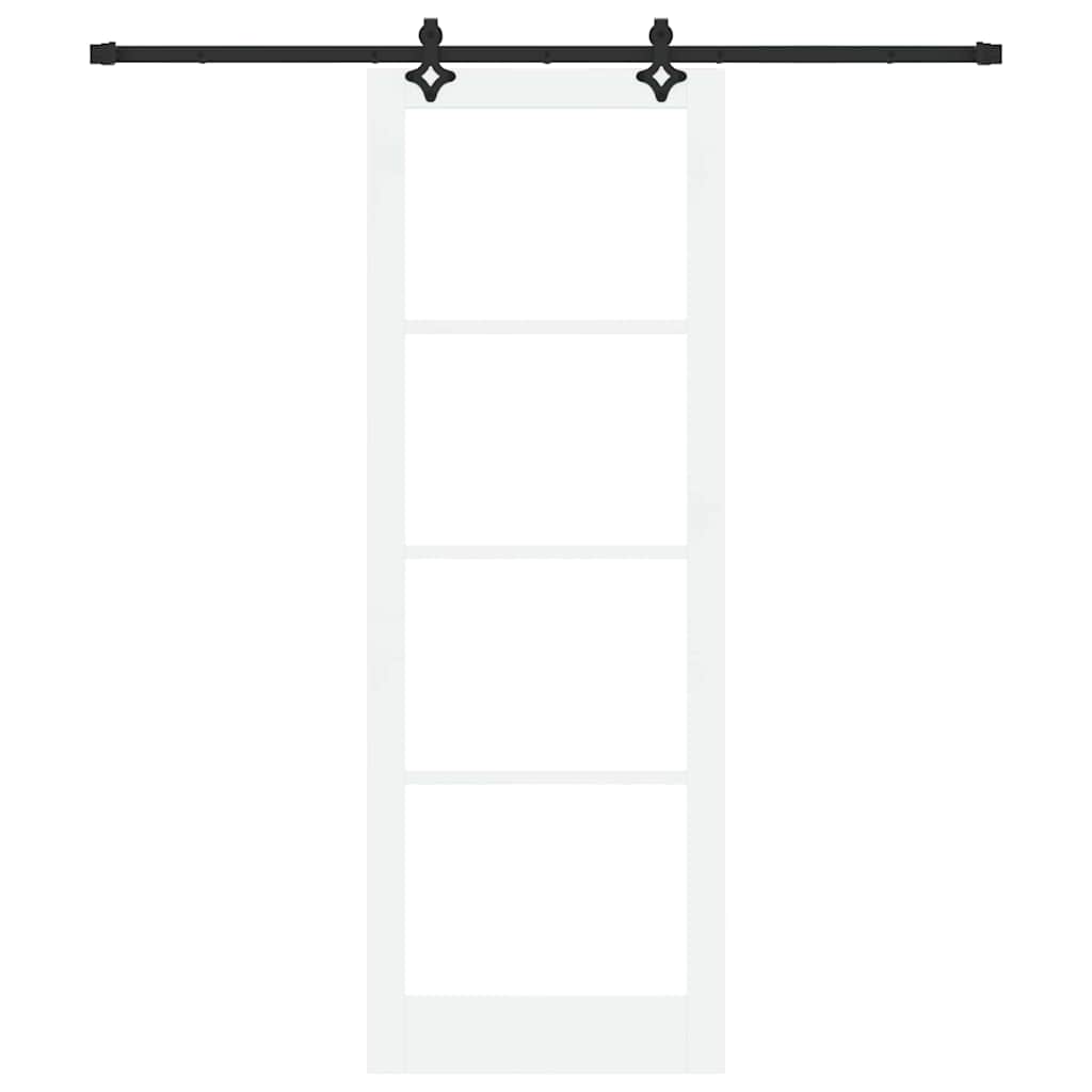 Porta Scorrevole Bianco 83 x 232 cm Legno e metallo