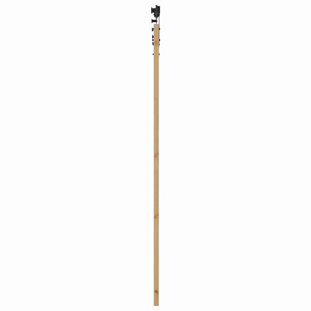 Porta Scorrevole Marrone 93 x 211 cm Legno e metallo