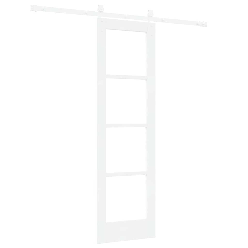 Porta Scorrevole Bianco 61 x 198.5 cm Legno e metallo