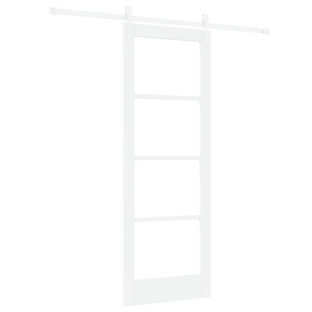 Porta Scorrevole Bianco 73.5 x 198.5 cm Legno e metallo