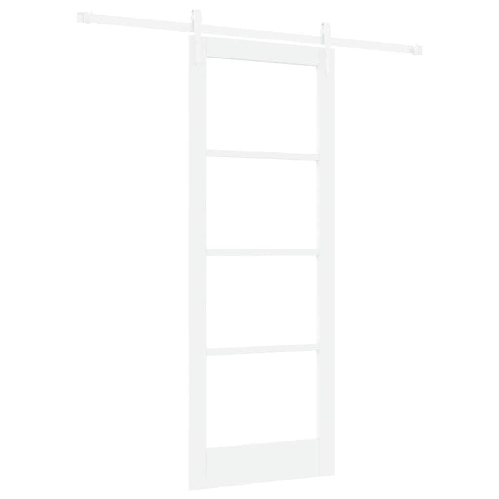 Porta Scorrevole Bianco 78 x 202 cm Legno e metallo