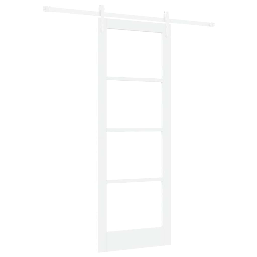 Porta Scorrevole Bianco 78 x 211 cm Legno e metallo
