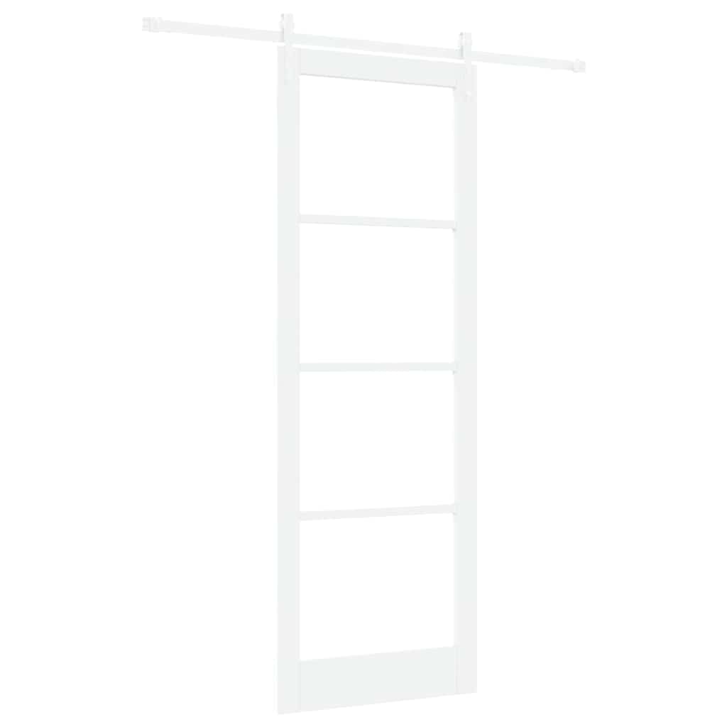 Porta Scorrevole Bianco 83 x 232 cm Legno e metallo