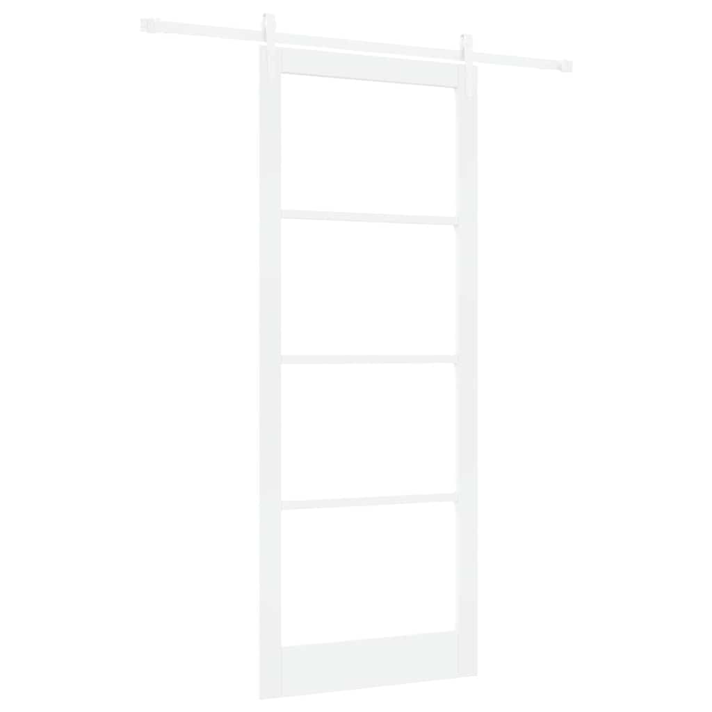 Porta Scorrevole Bianco 93 x 232 cm Legno e metallo